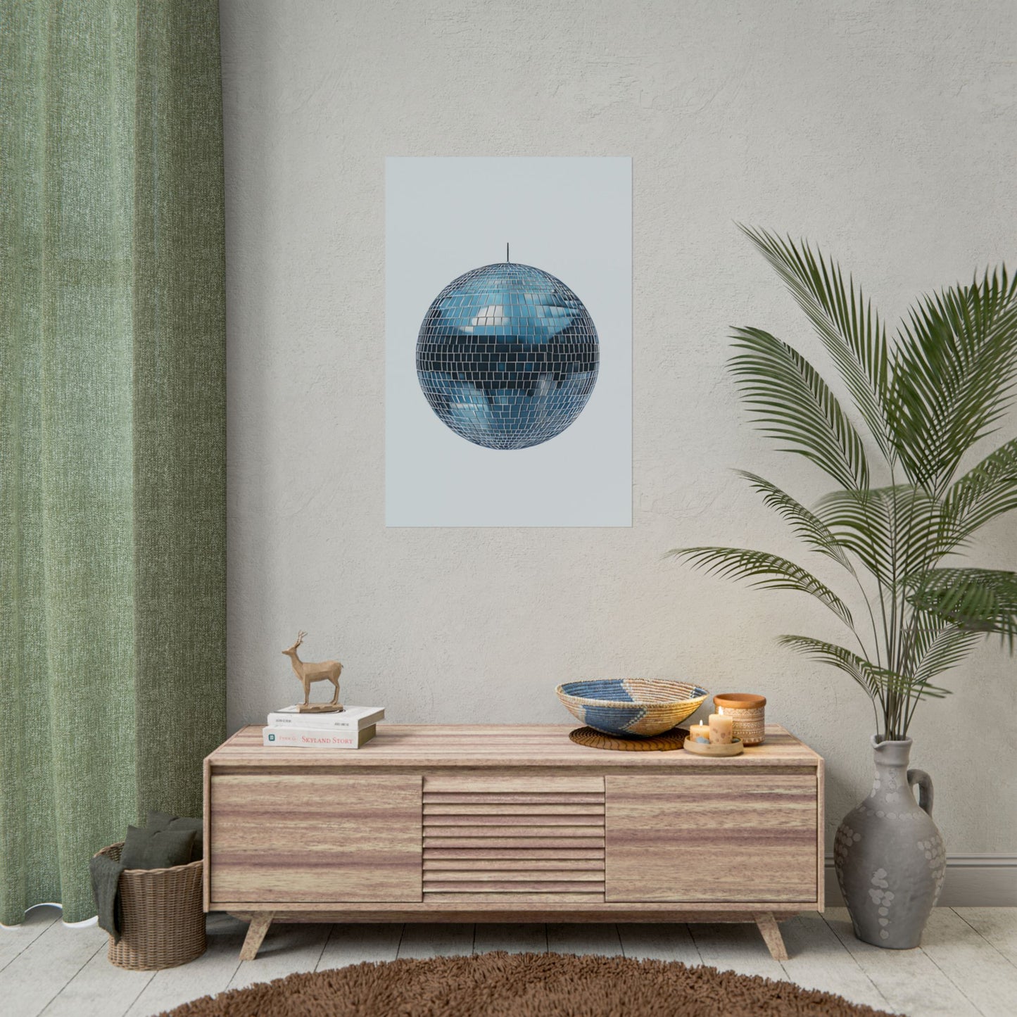 Disco Ball Wall Art Rolled Poster