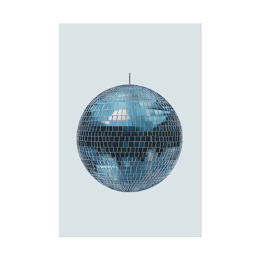 Disco Ball Wall Art Rolled Poster