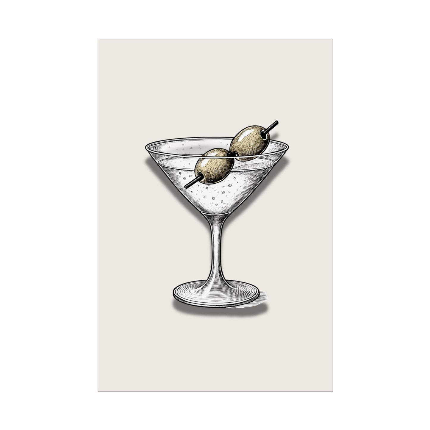 Martini Wall Art Rolled Posters