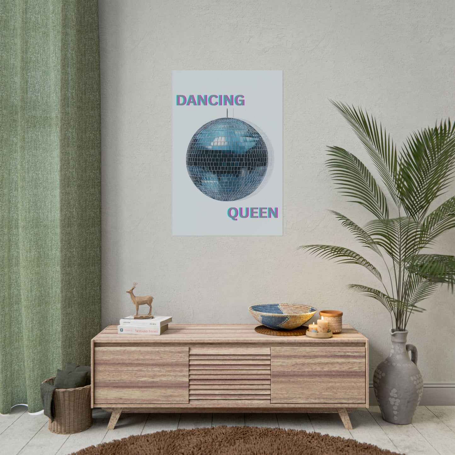 ‘ Dancing Queen ‘ - Disco Ball Wall Art Rolled Posters