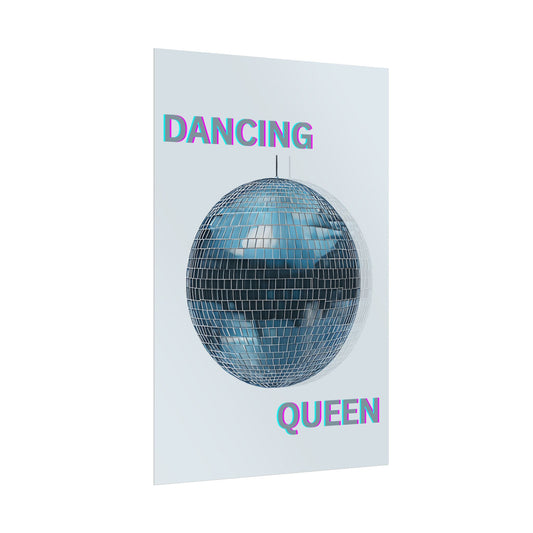 ‘ Dancing Queen ‘ - Disco Ball Wall Art Rolled Posters
