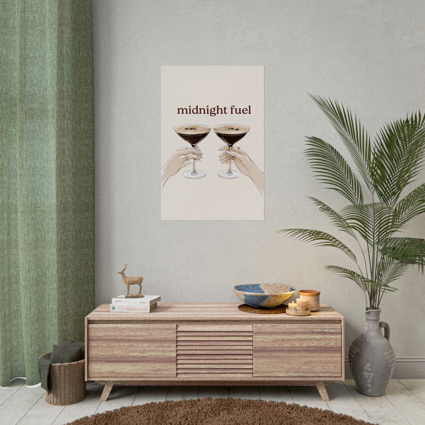 ‘ Midnight Fuel ‘ Espresso Martini Inspired Rolled Posters