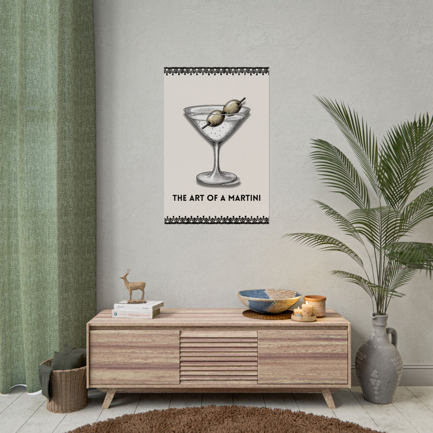 ‘ The Art Of A Martini ‘ - Martini Wall Art Rolled Poster